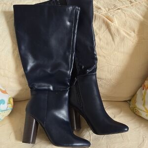 JustFab Blue Heeled Boots